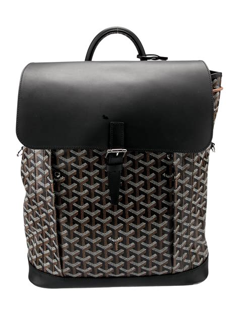 goyard alpin backpack goyardine black|goyard alpin price.